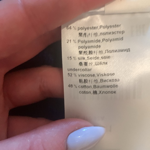 Marc Cain black and blue Blouse. Size N4 (US10) - Picture 11 of 11